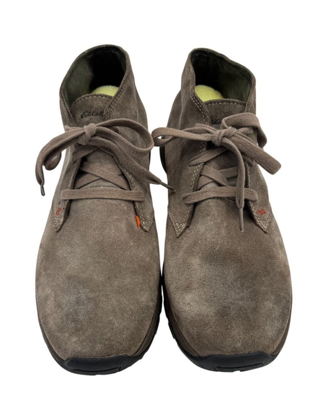 Eddie Bauer Mens Suede Chukka Boots Size 11.5 Brown Lace-Up Lightweight Casual